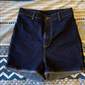 High waisted retro shorts